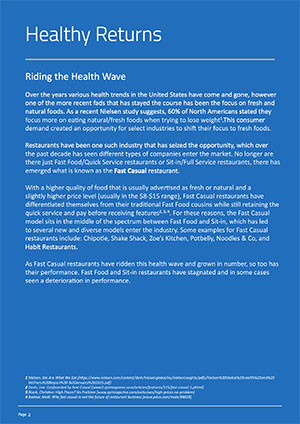 Healthy returns: fast casual rides high on the American health wave - Whitepaper Thumbnail